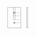 Leviton Telephone/Cable 1 Gang Wallplate 80718-W